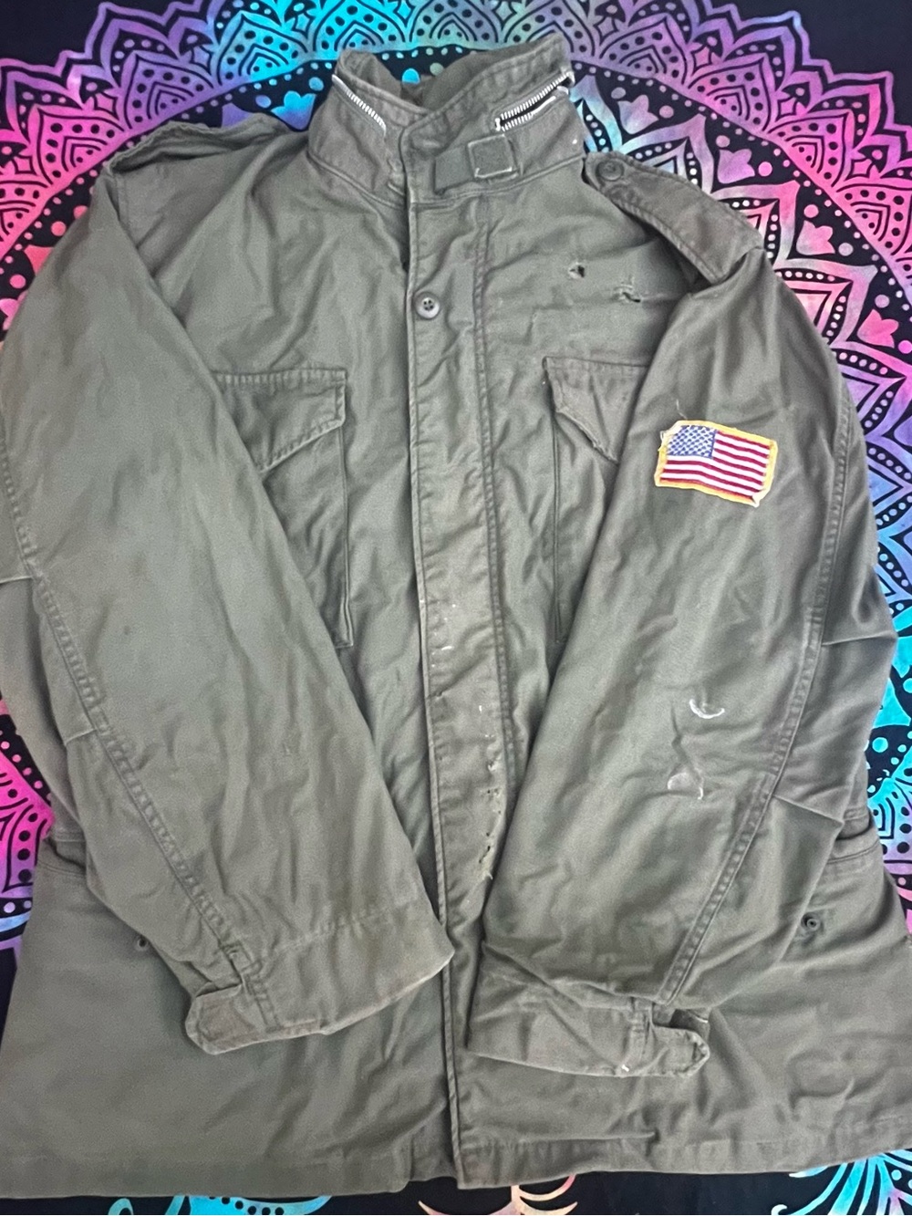 Vintage 1960s M-65 Military Field Jacket